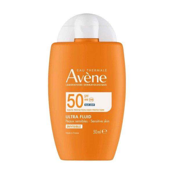 Avène Védőfluid érzékeny bőrre SPF 50 Invisible (Ultra Fluid) 50 ml