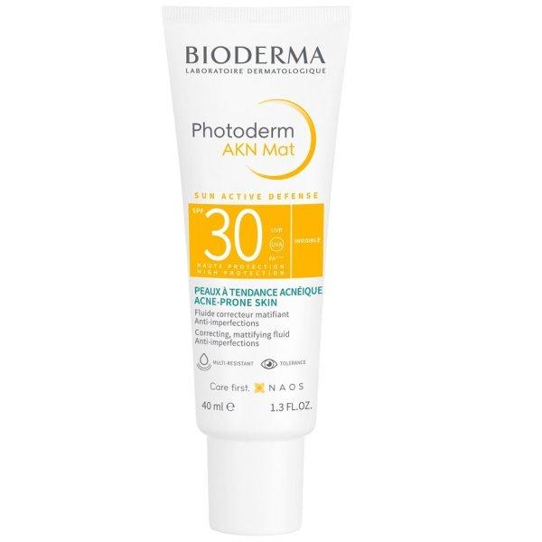 Bioderma Mattító napvédő fluid SPF 30 Photoderm AKN Mat (Mattifying Fluid)
40 ml
