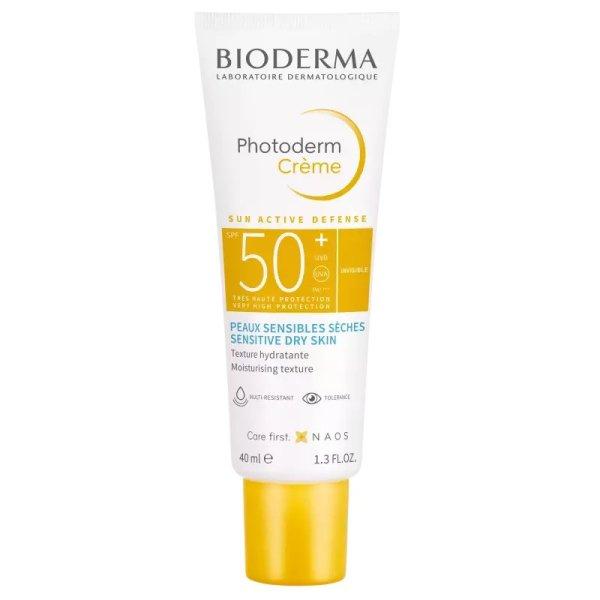 Bioderma Fényvédő krém érzékeny és száraz bőrre SPF 50+ Photoderm Creme
(Cream) 40 ml