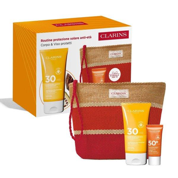 Clarins Ajándékcsomag Anti-Aging Sun Protection Routine Kit
