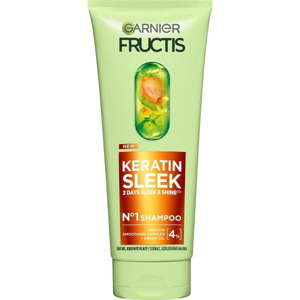 Garnier Sampon száraz és kreppes hajra Fructis Keratin Sleek (Shampoo) 200 ml