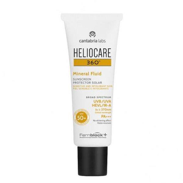Heliocare Fényvédő emulzió ásványi szűrőkkel SPF 50+ 360° (Mineral
Fluid) 50 ml