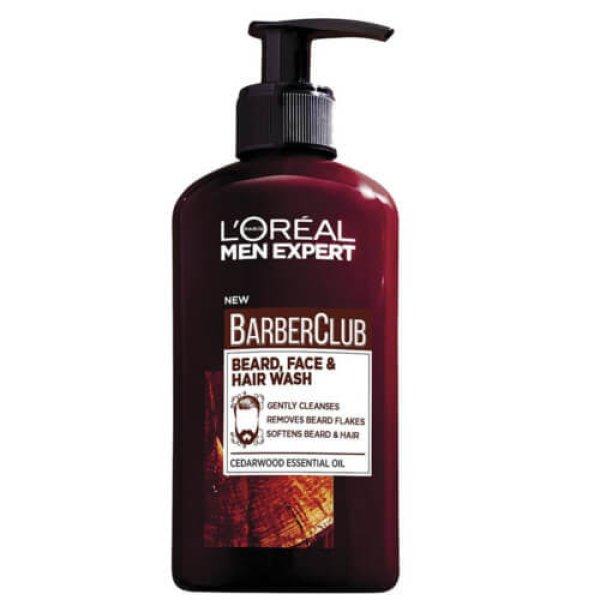 L'Oréal Paris Gél szakállra, arcra és hajra Barber Club Gel 3v1 (Beard,
Face & Hair Wash) 200 ml