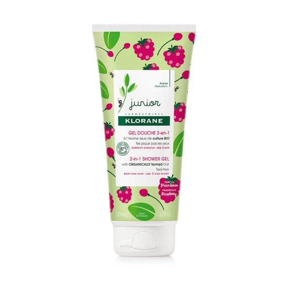 Klorane Junior (2-1 Shower Gel) tusfürdő és sampon gyermekeknek 200 ml