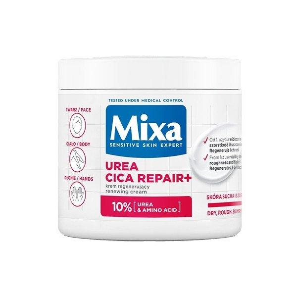 Mixa Regeneráló testápoló nagyon száraz és érdes bőrre Urea Cica Repair+
(Renewing Cream) 400 ml