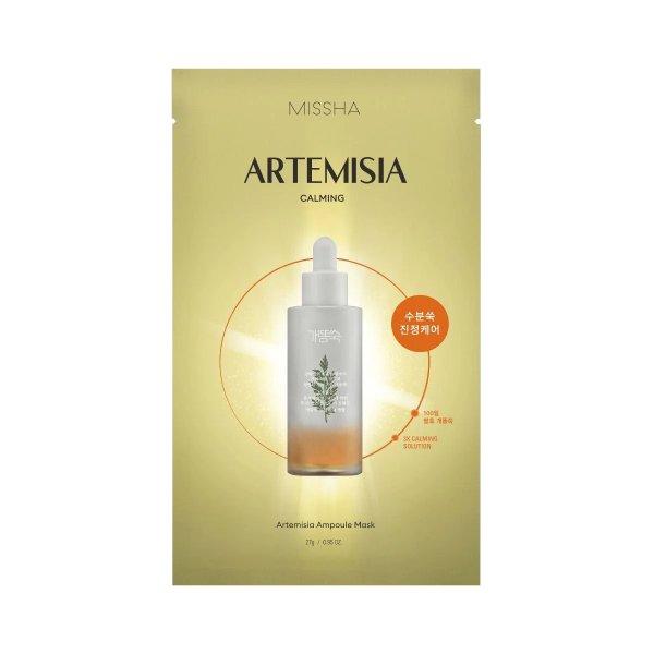 Missha Nyugtató kendőarcmaszk ürömmel Artemisia (Ampoule Mask) 27 g