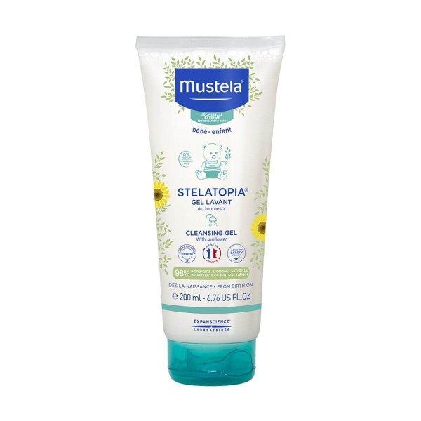 Mustela Gyermek tusfürdő rendkívül száraz és atópiás bőrre Stelatopia
(Cleansing Gel) 200 ml