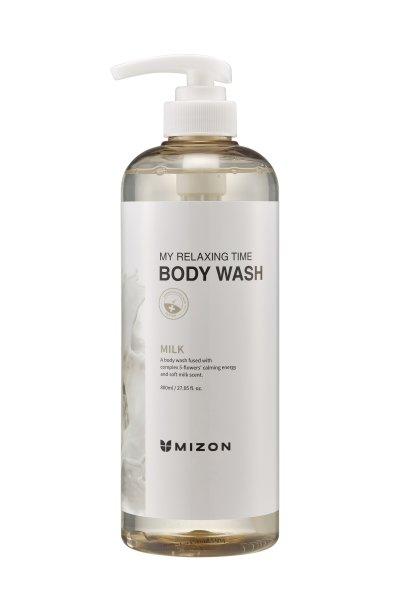 Mizon Tusfürdő tejfehérjével Milk My Relaxing Time (Body Wash) 800 ml