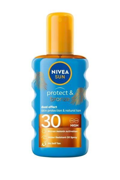 Nivea Sun barnulást elősegítő napolaj spray SPF 30 (Protect & Bronze Oil)
200 ml