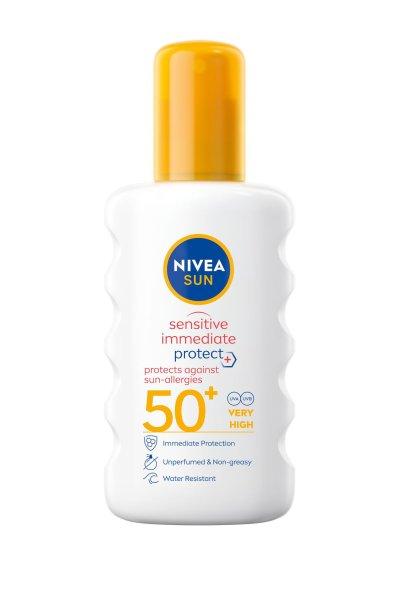 Nivea Fényvédő spray Sensitive SPF 50+ (Sun Spray) 200 ml