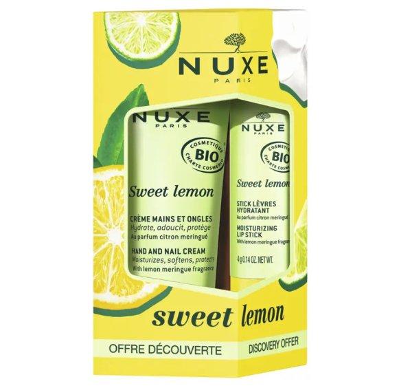 Nuxe Ajándékcsomag Sweet Lemon Hand and Lip Set