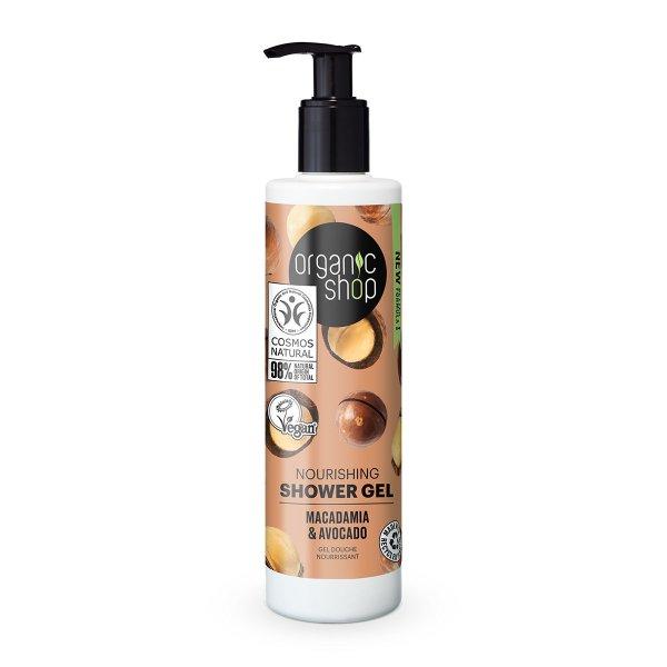 Organic Shop Tápláló tusfürdő Organic Macadamia & Avocado (Nourishing
Shower Gel) 280 ml