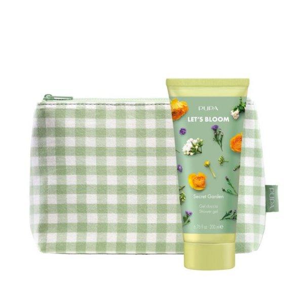 PUPA Milano Tusfürdő táskával Secret Garden Let`s Bloom (Shower Gel) 200 ml