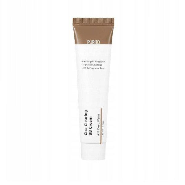 PURITO Tisztító BB krém (Cica Clearing BB Cream) 30 ml 31 Deep Warm