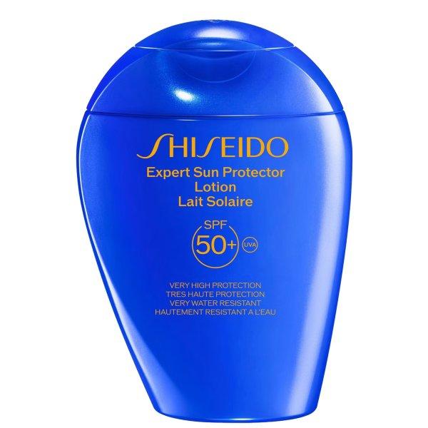 Shiseido Vízálló fényvédő tej SPF 50 Expert Sun Protector (Face & Body
Lotion) 150 ml