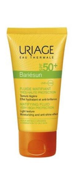 Uriage Bariésun Mat mattító hatású napvédő fluid SPF 50+ (Fluid Very
Hight Protection) 50 ml
