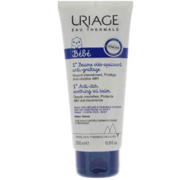 Uriage Nyugtató balzsam száraz és atópiás bőrre Bébé (Antiitch Soothing
Oil Balm) 200 ml