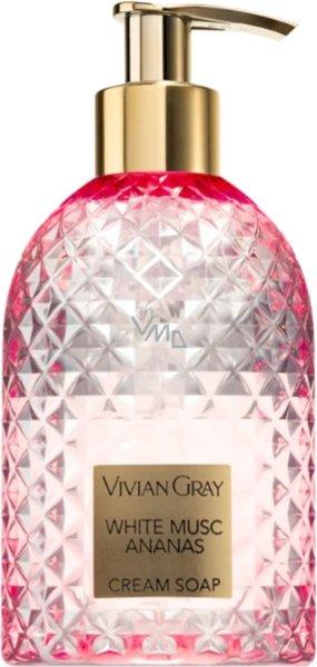 Vivian Gray Krémes folyékony kézszappan White Musc & Ananász (Cream Soap)
300 ml