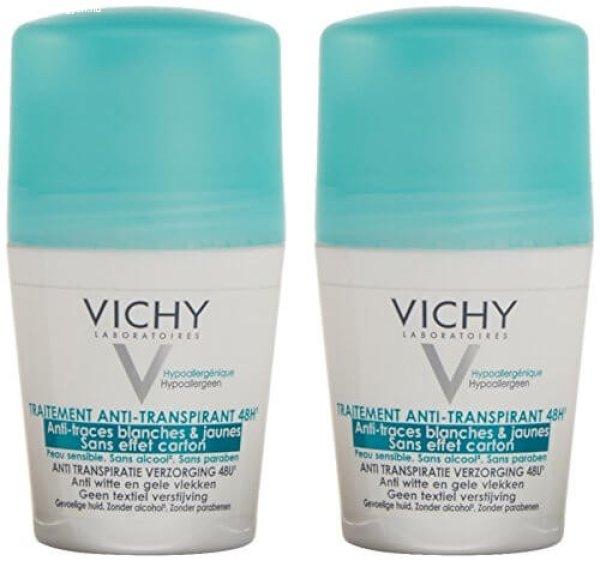 Vichy Golyós izzadásgátló szett fehér és sárga foltok ellen 2 x 50 ml