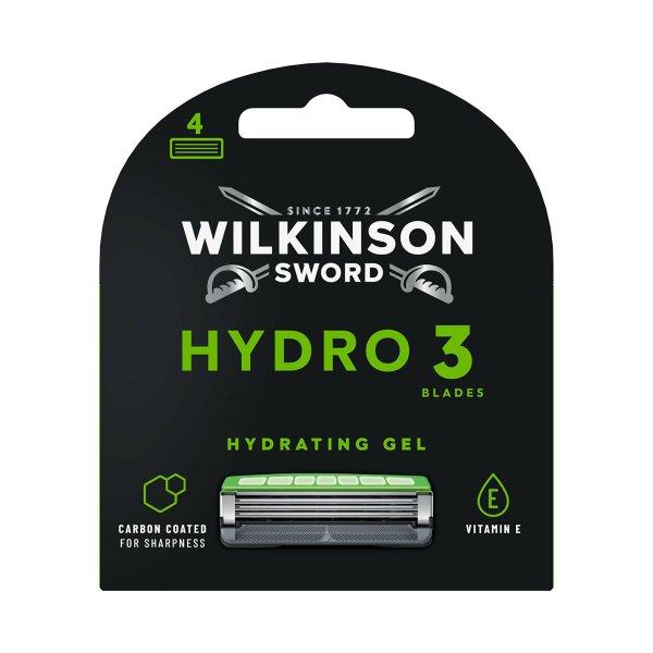 Wilkinson Sword Tartalék fej Hydro 3 Black Edition 4 db