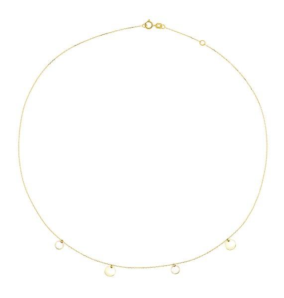 Cutie Jewellery Elegáns minimalista sárga arany nyaklánc Z0100-40-X-1