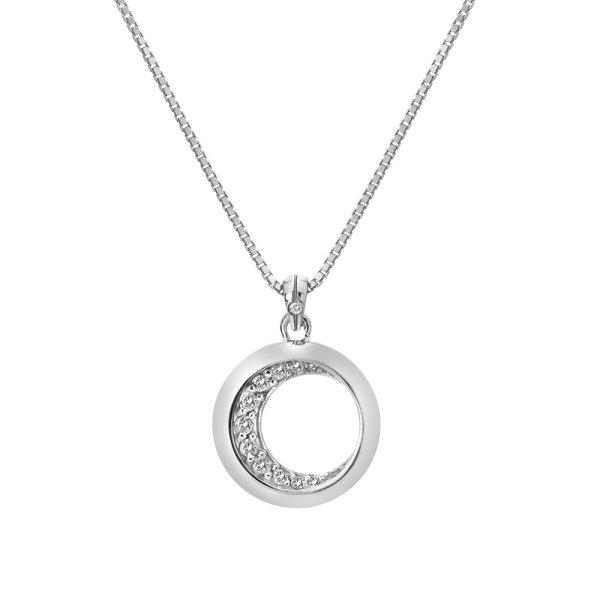 Hot Diamonds Gyönyörű ezüst gyémánt nyaklánc Celestial DP860 (lánc,
medál)