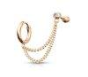 MOISS Modern dupla aranyozott flbeval E0004215