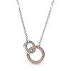 Pandora Ezst nyaklnc bicolor medllal Rose Signature 38277