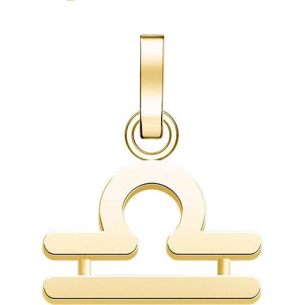 Rosefield Aranyozott medál Mérleg The Pendant PE-Gold-Libra-S