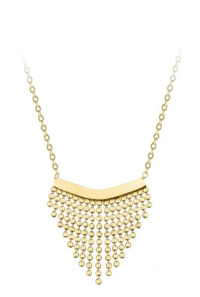 Troli Modern acél nyaklánc dísszel Chains Gold