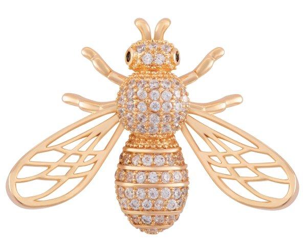 Troli Játékos aranyozott bross méh alakban KS-222
