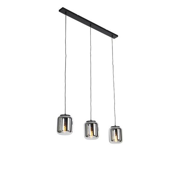 Design lógólámpa fekete füstüveggel 3-lámpás - Bliss