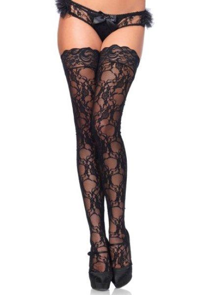 Leg Avenue Stay Up of Floral Lace