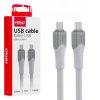 Amio, Adatkbel Usb C - Usb C, Fehr 2m 60W