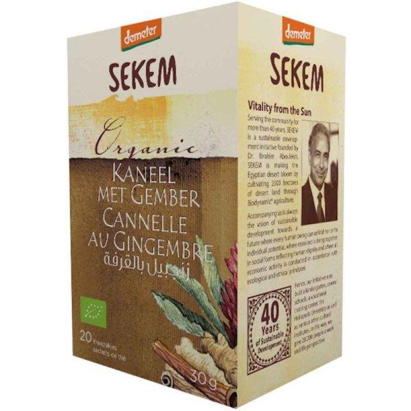 SEKEM DEMETER TEA FAHÉJ-GYÖMBÉR 20FILTER