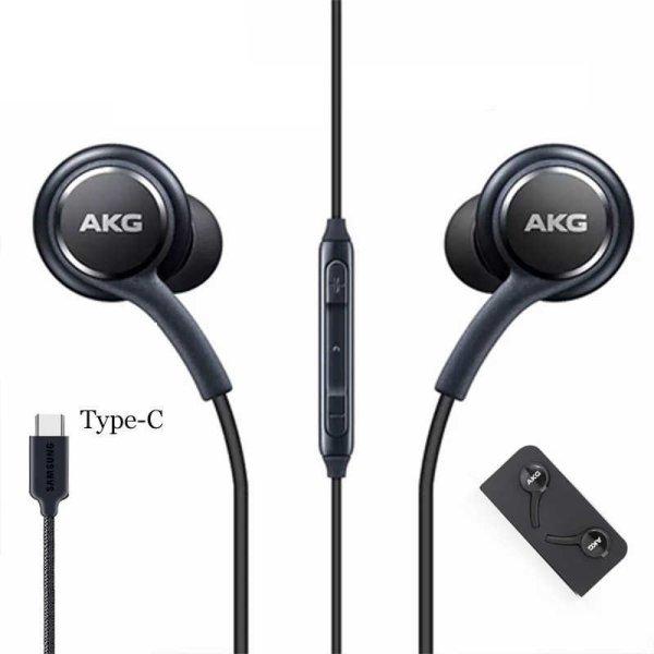 Samsung EO-IG955 Note 10 gyári fekete sztereo headset Type - C csatlakozóval
(AKG)