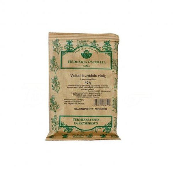 HERBÁRIA TEA VALÓDI LEVENDULA VIRÁG SZÁLAS 40 g