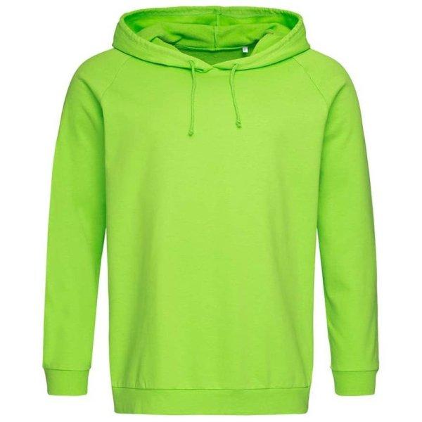 Stedman Könnyű kapucnis pamut pulóver - Zöld kiwi | XL