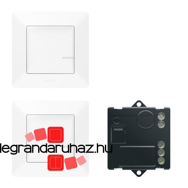 Legrand Valena Life Netatmo párosított szett alternatív kapcsolás mikromodul
segítségével - 2 vezeték nélküli kapcsoló + mikromodul fehér, Legrand
752150