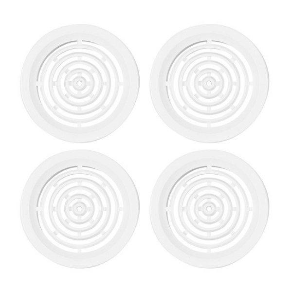 szellőzőrács kerek d=50mm műanyag fehér (4db-os)