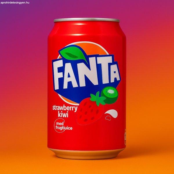 Fanta Strawberry Kiwi eper-kiwi ízű üdítőital 330ml DRS