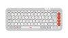 Logitech Pop Icon Wireless Keyboard Off White/Orange US