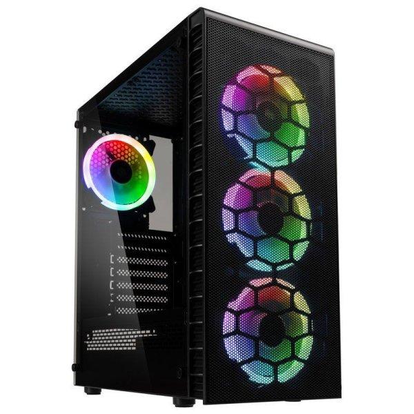 Kolink Observatory Lite Mesh RGB Tempered Glass Black