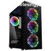Kolink Observatory Lite Mesh RGB Tempered Glass Black