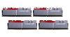 G.SKILL 16GB DDR4 3200MHz Kit(4x4GB) Trident Z Silver/Red