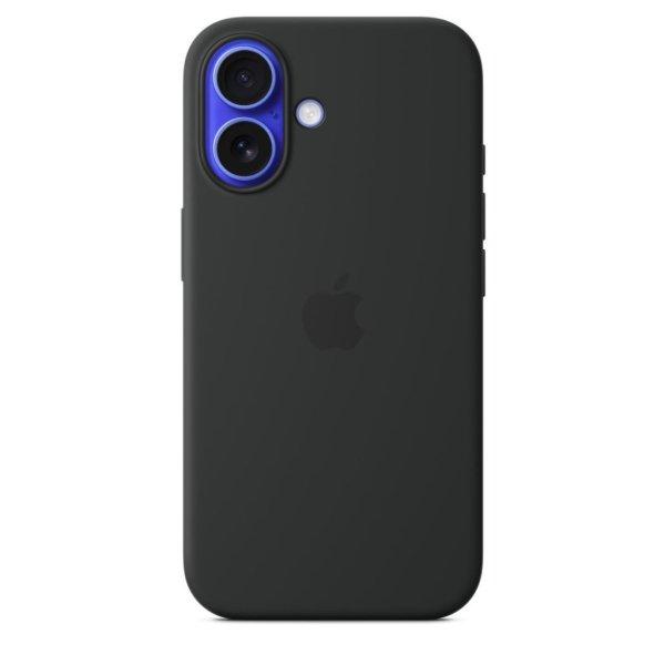 Apple iPhone 16 Silicone Case with MagSafe Black