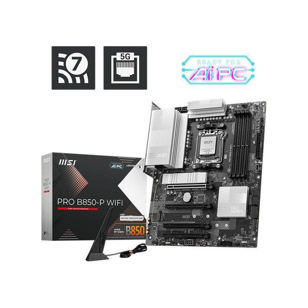 MSI Alaplap AM5 PRO B850-P WIFI AMD B850, ATX