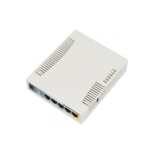MIKROTIK Wireless Router RouterBOARD 2,4GHz, 5x100Mbps, 300Mbps, Asztali -
RB951UI-2HND