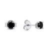 Brilio Silver Ezst flbeval fekete cirknium kvel EA598WB