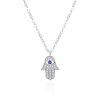 Agato Ezst nyaklnc Hamsa AGT-N018W (lnc, medl)